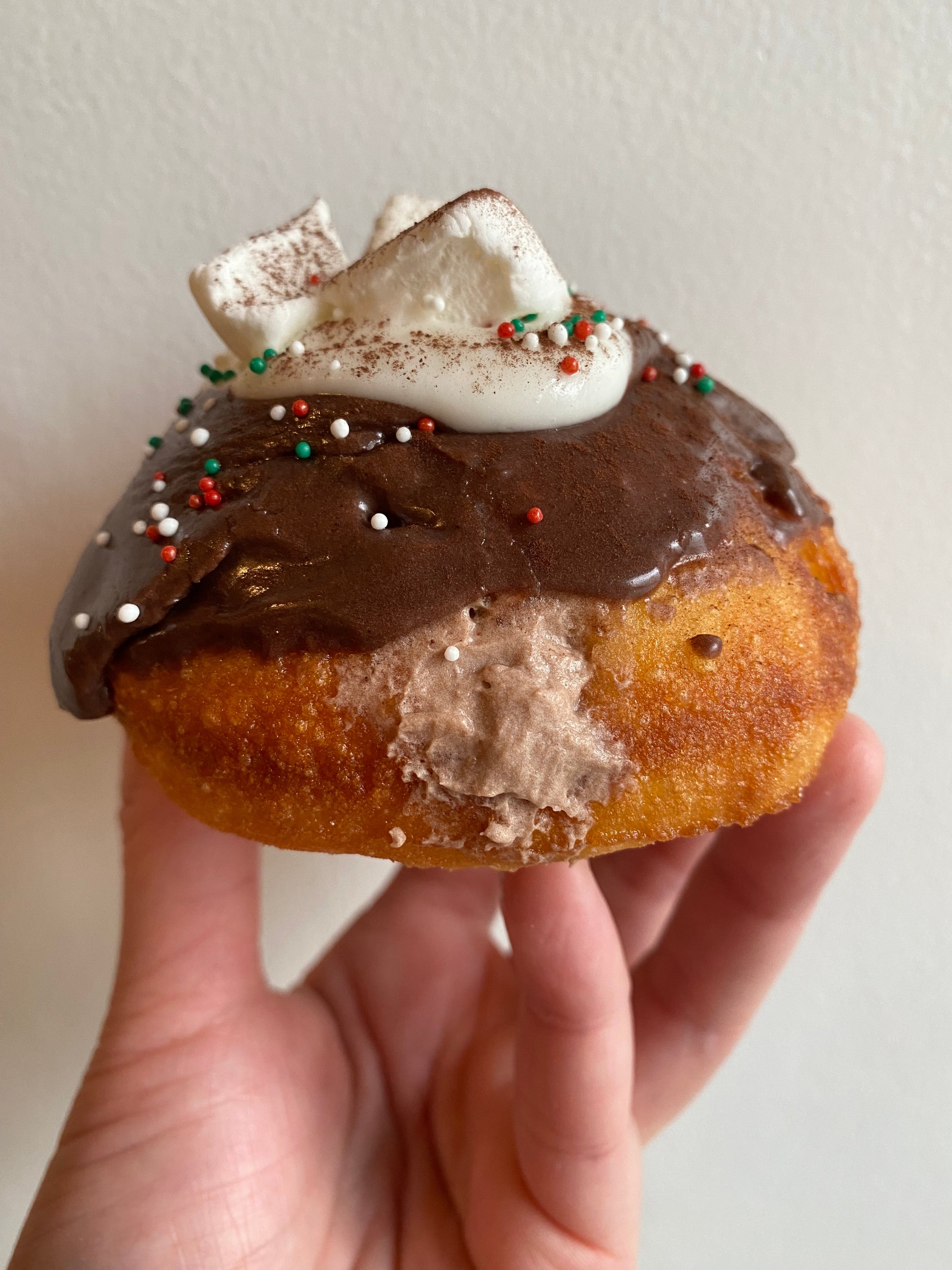 Hot Chocolate Donut Okie Dokie Donuts